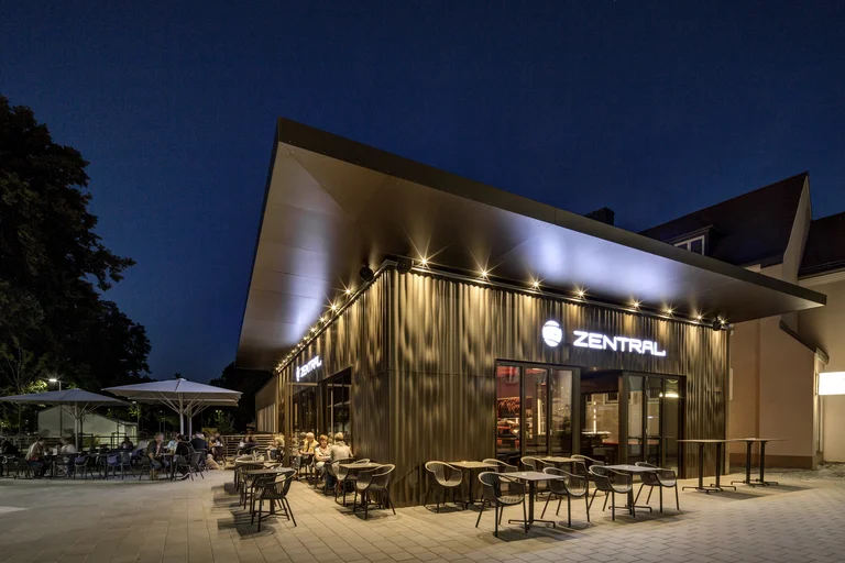 Außenansicht auf das Cafe