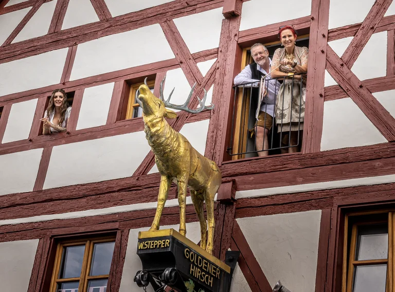 Außenansicht auf das Restaurant Hirsch